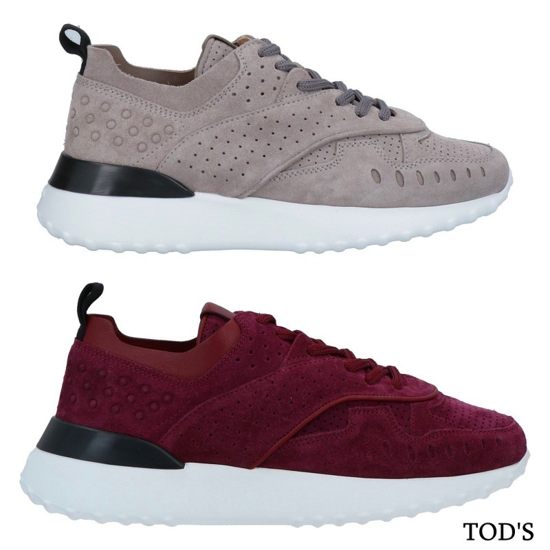 【TOD'S】 ロゴ スエード スニーカー ‐2色 *送料込
