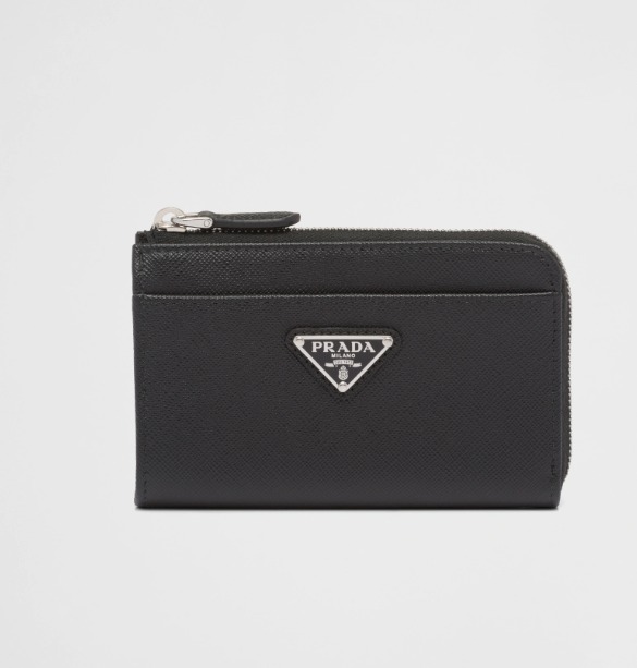 PRADA*ギフトにお勧め*サフィアーノトライアングル キーケース