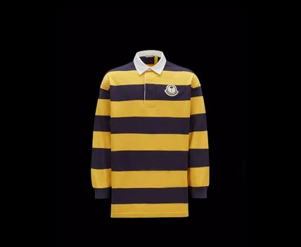 MONCLER Polos Striped Long Sleeve Polo Shirt