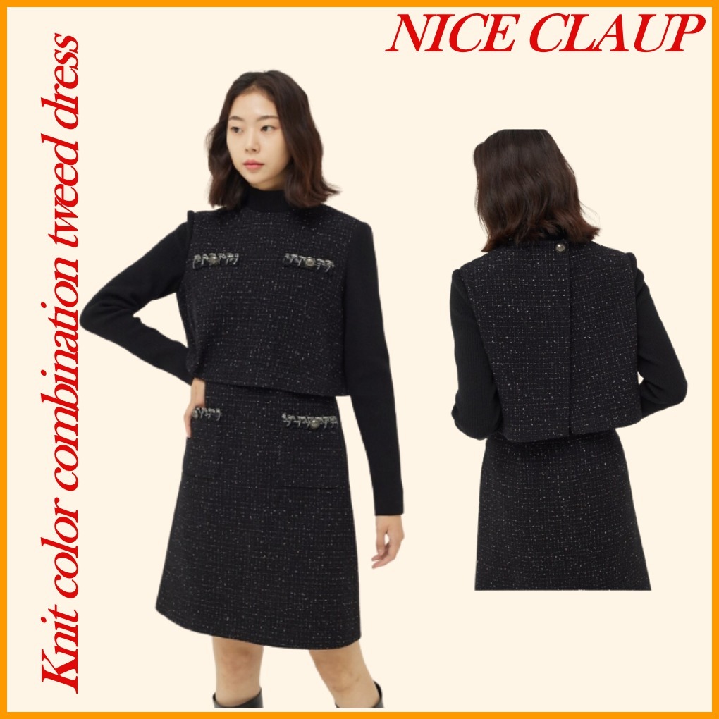MONCLER 2024/25秋冬新作 サテン素材 ロゴ付き 長袖ワンピース MONCLER 2024/25秋冬新作 サテン素材 ロゴ付き 長袖ワンピース
