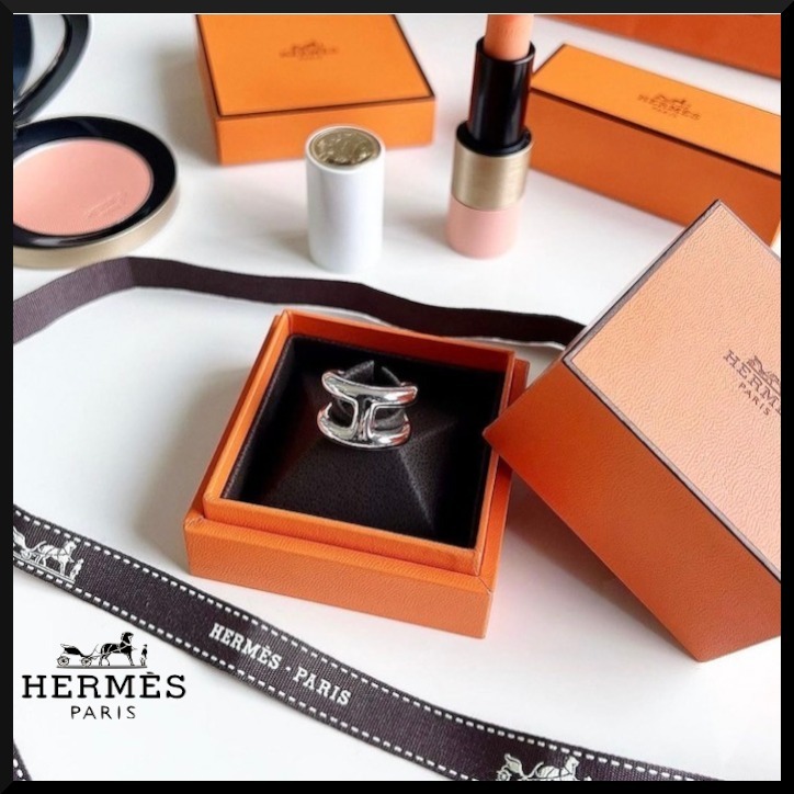 【クールなデザイン】HERMES リング OSMOSE 大型モデル