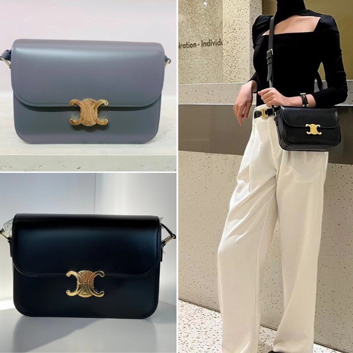 ★Celine★クラシック トリオンフ バッグシャイニーカーフスキン