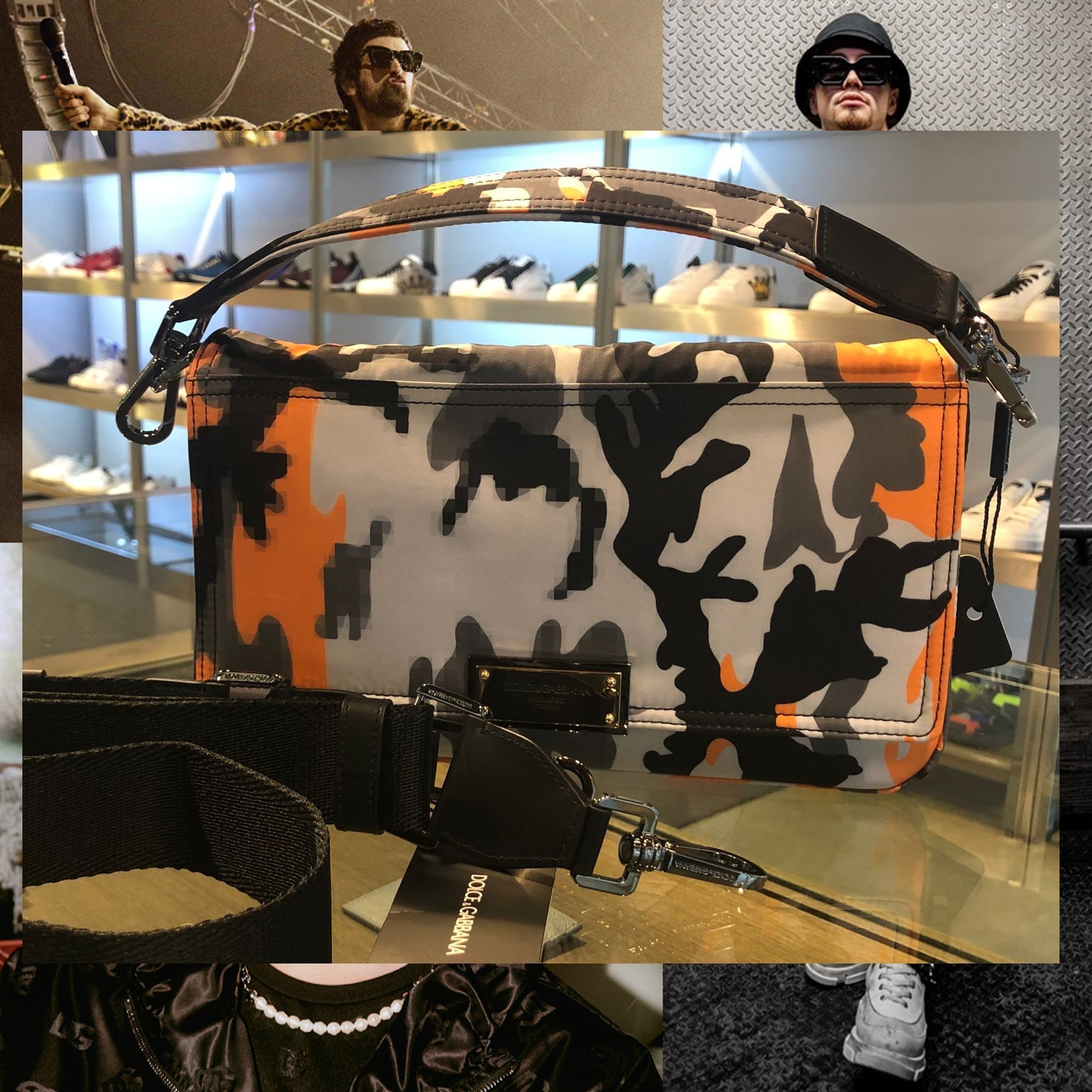 関税込ドルチェ＆ガッバーナ ショルダーバッグ カモフラージュ柄