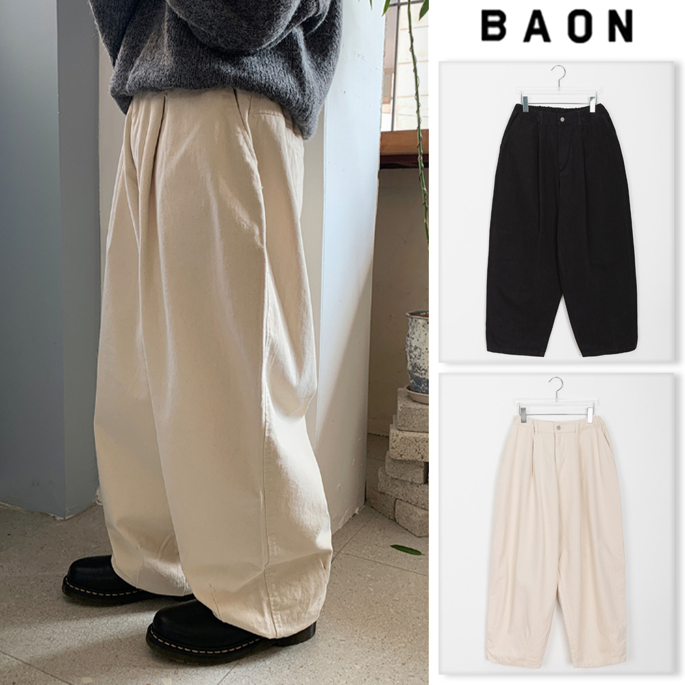 【BAON】[unisex] Tums Peach Fuzz Balloon Pants