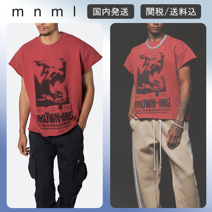 大人気！mnml★ソーツ カットオフ クルーネック