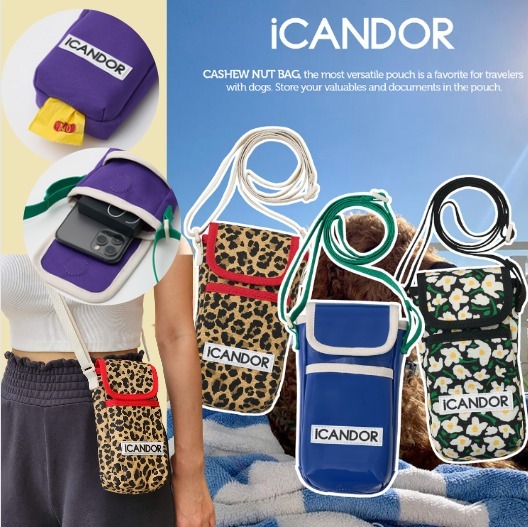 ICANDOR ★ Cashew Nut Bag お散歩・お出かけカバン 3color