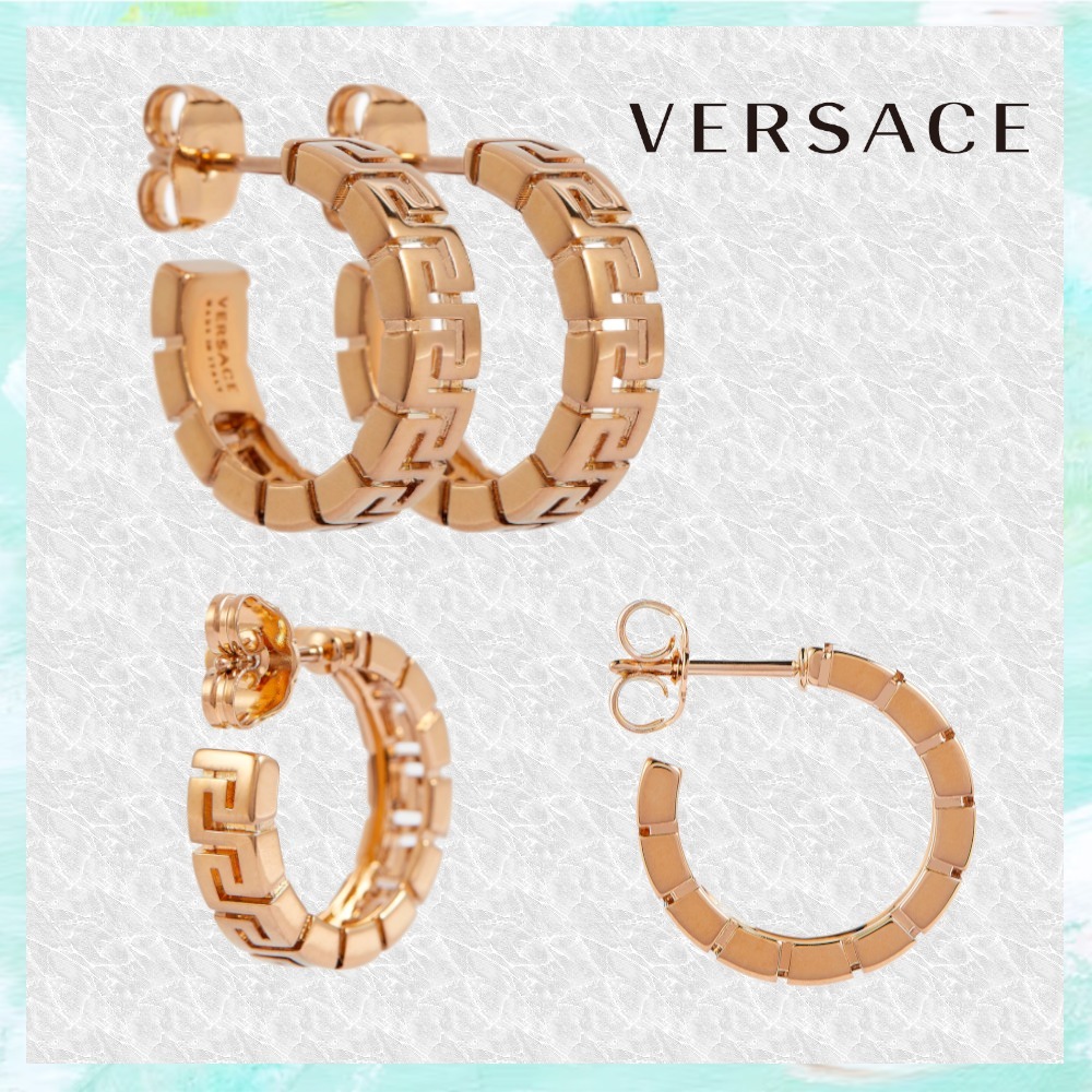 【送料込・ヒョンジン着用】VERSACE_Greca Hoop Earrings