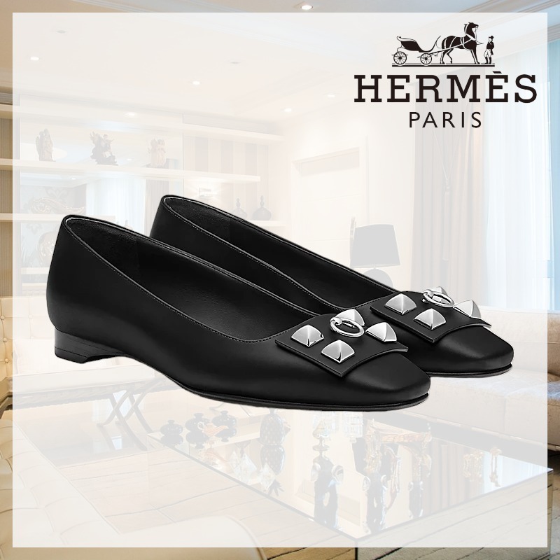 【完売間近☆希少】 HERMES《ダンサー》Danseuse バレエシューズ