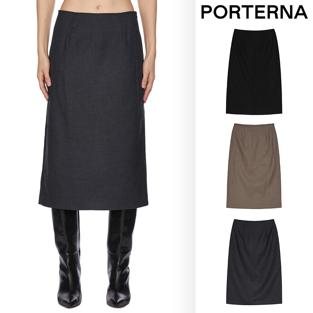 【PORTERNA】Pia slim long skirt