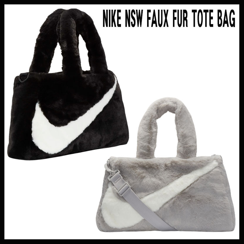 人気 ☆NIKE☆ NSW FAUX FUR TOTE BAG