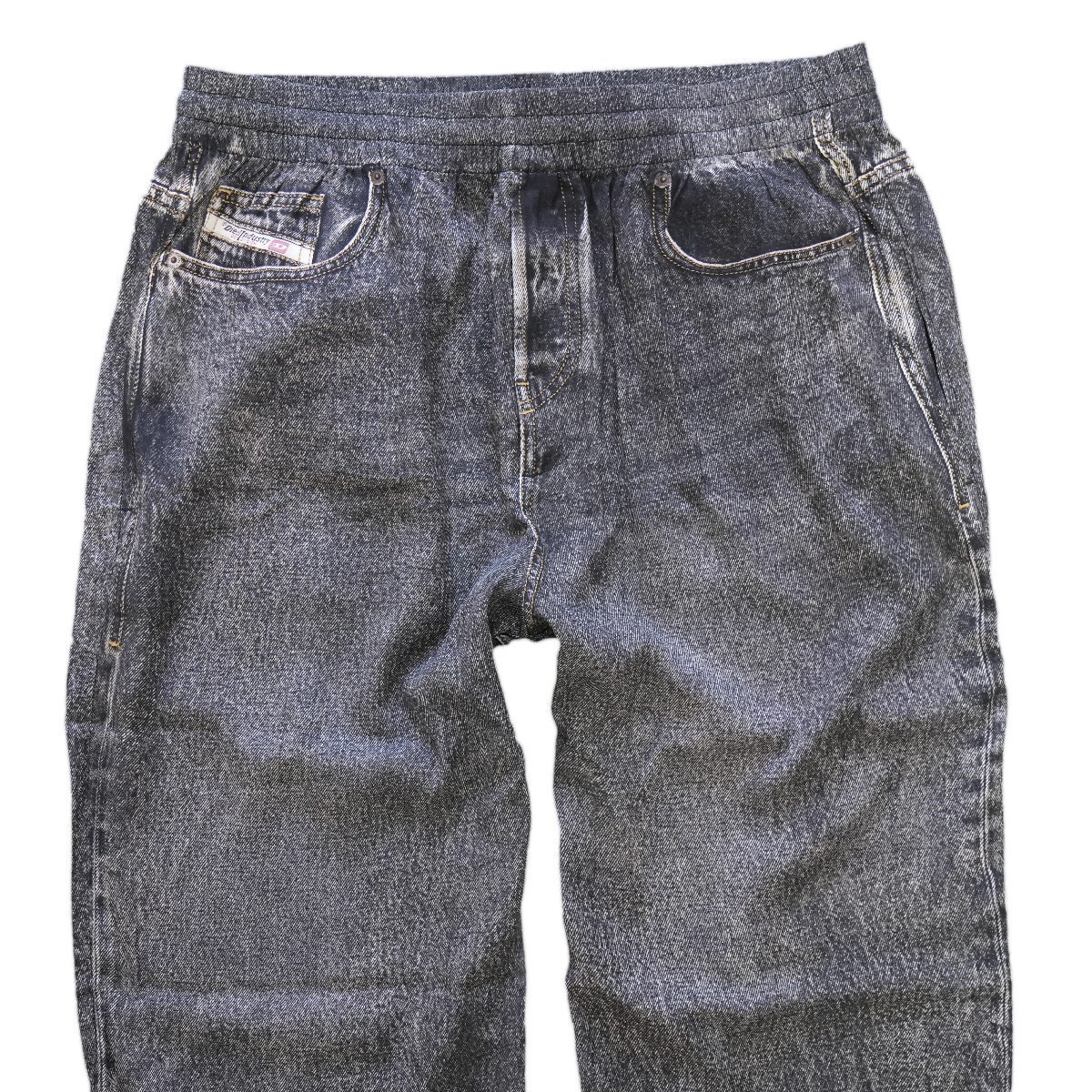 ディーゼル 23SS トロンプルイユ転写パンツ サイズ46