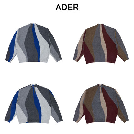 ADERERROR V-neck & Crew neck Casual Style Unisex Street Style Office Style Elegant Style