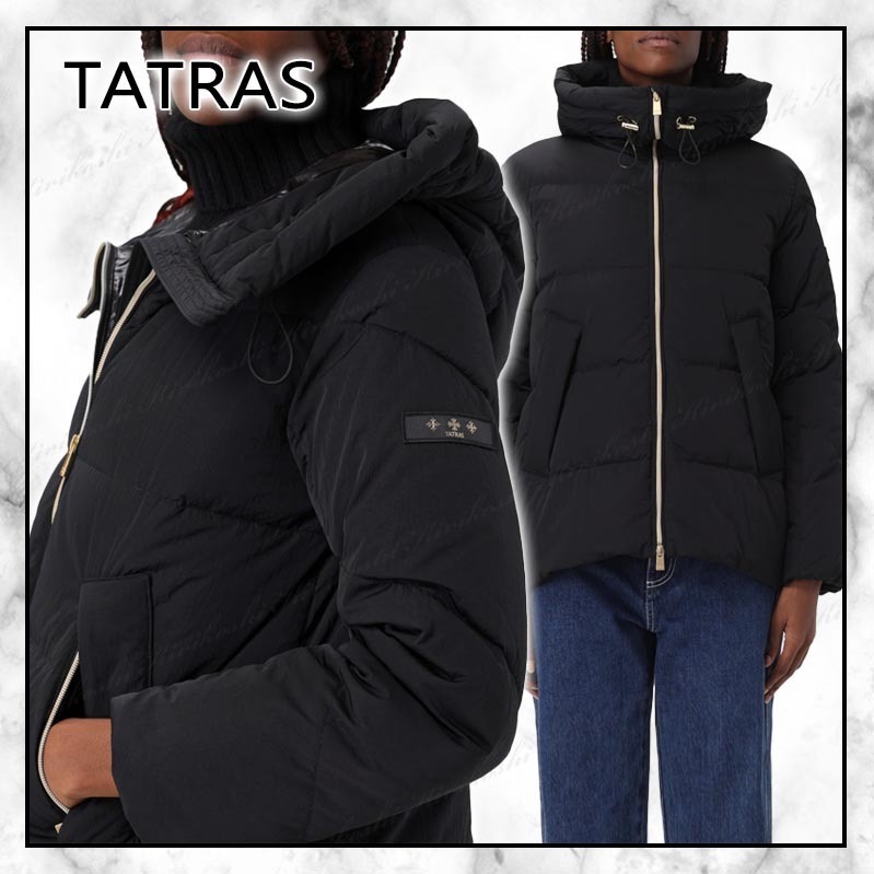◆TATRAS 23AW◆ ジップアップ ダウンジャケット / Black◆