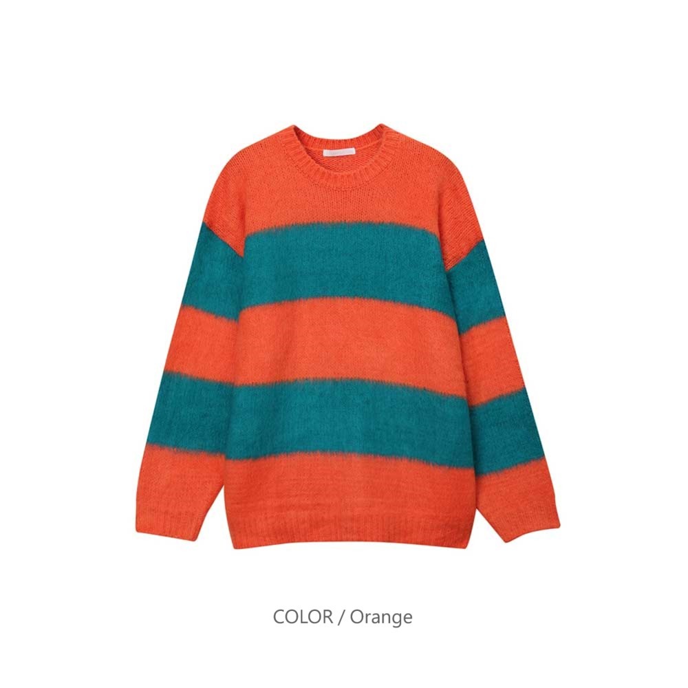 ニット・セーター ASCLO Saint Border Angora Knit (6color) ASCLO Saint Border Angora Knit (6color) ニット・セーター