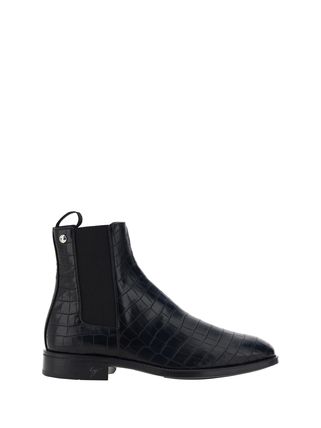 豪華 GIUSEPPE SIZE:43 メンズ チェーンブーツ レザー ZANOTTI ブーツ