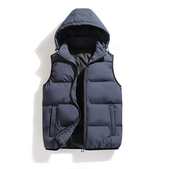 中綿ベスト ダウンベスト 5色 L-4XL シンプル 無地 23zm375