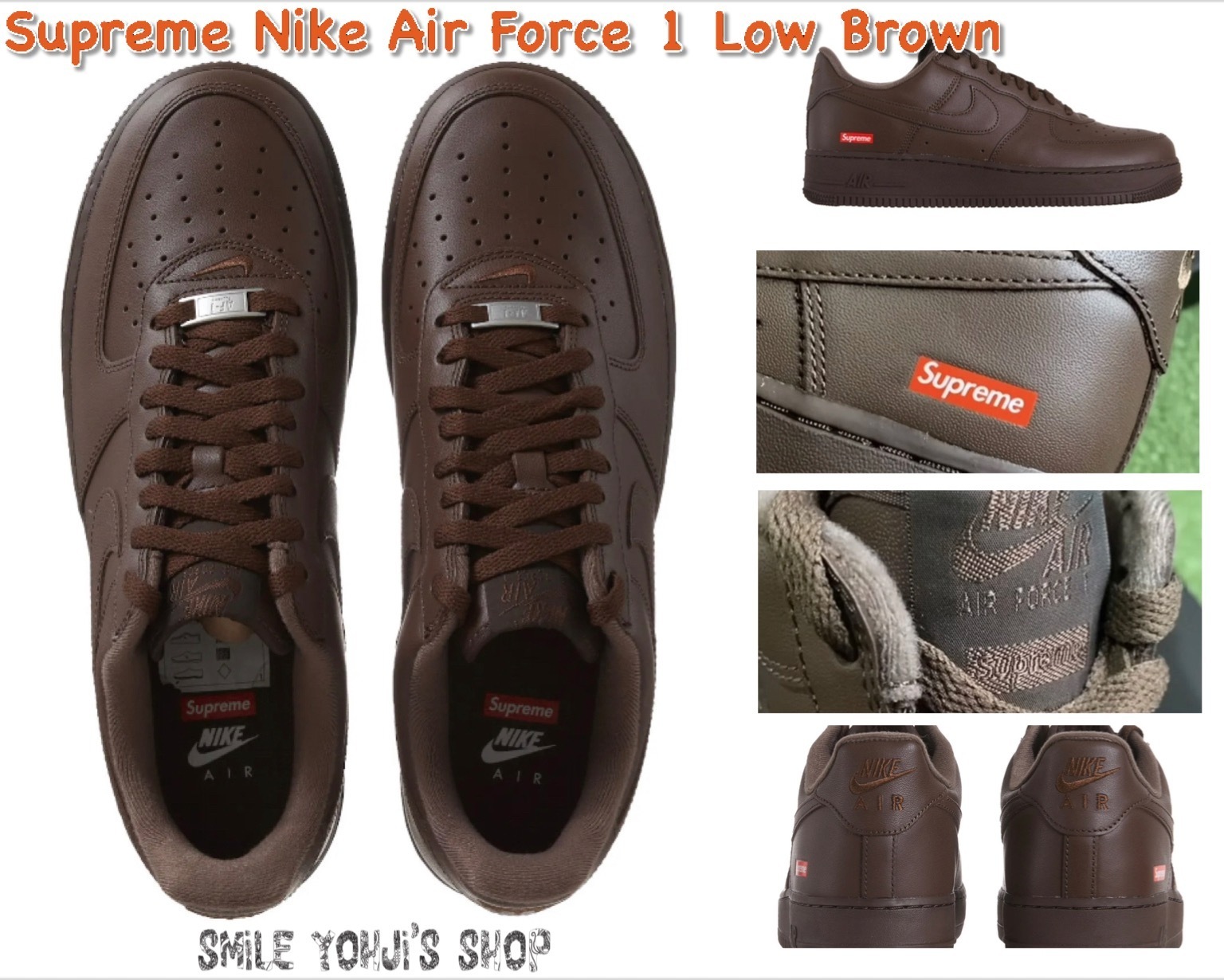 ★23AW WEEK11★Supreme Nike Air Force 1 Low Brown