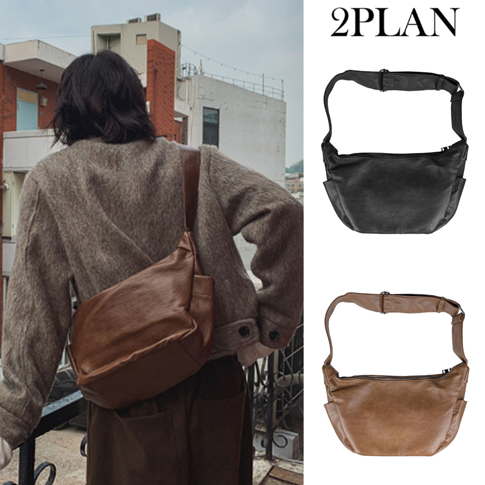 【2plan】Lovell leather cross bag