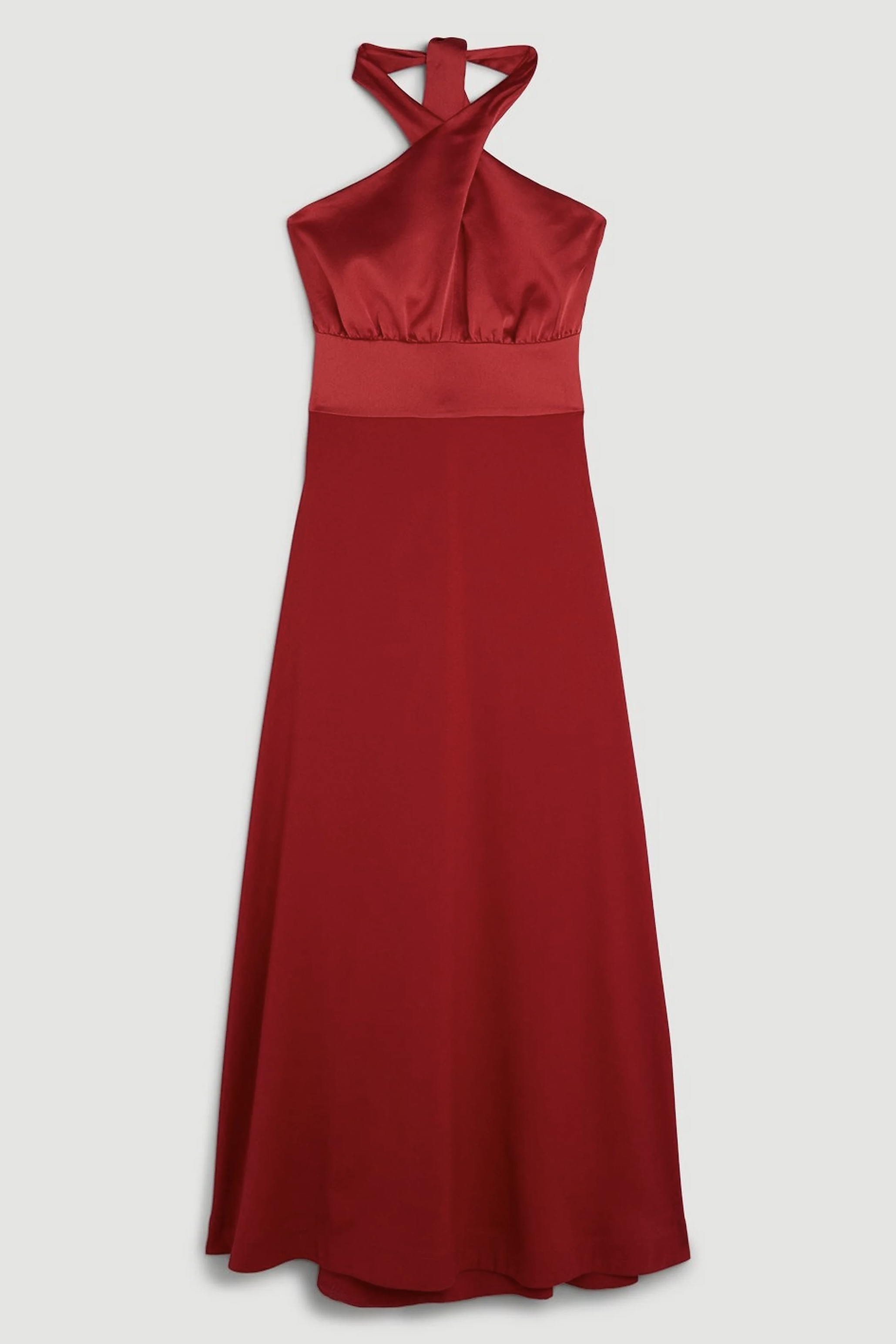 安心追跡【KAREN MILLEN】フルード テーラード ホルター ドレス 安心追跡【KAREN MILLEN】サテンバックホルターネックドレス