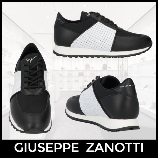 国内発送★GIUSEPPE ZANOTTI★バイカラーデザイン スニーカー
