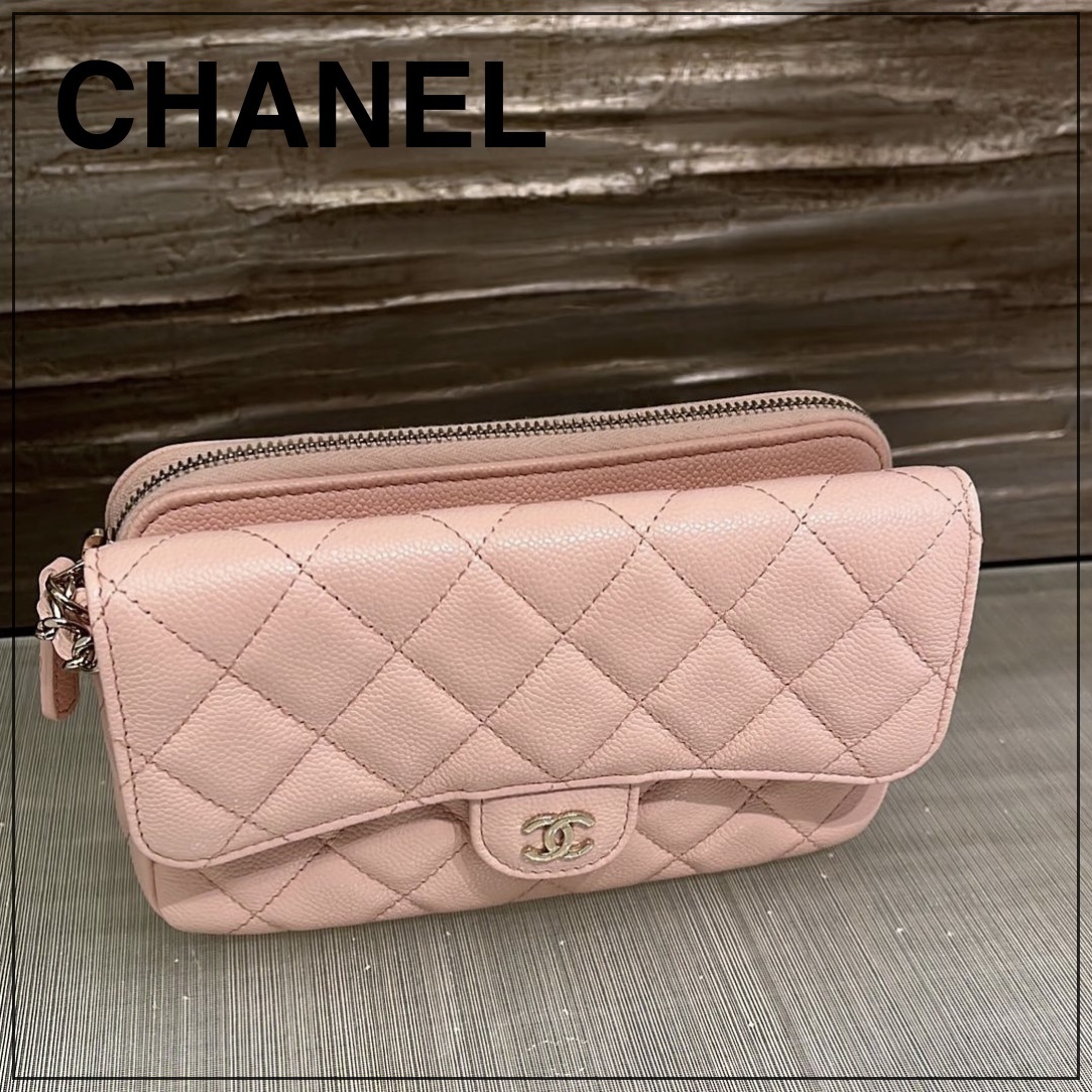 大人気【CHANEL】便利なフォンケース ショルダーバッグ