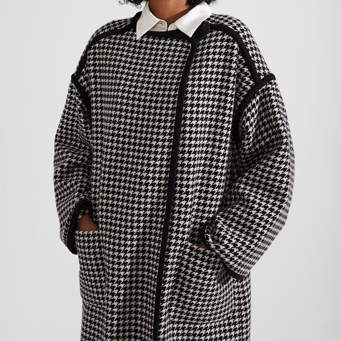 英国発【Hobbs London】Juliette 千鳥格子柄コート UK発【Hobbs London】JULIETTE 千鳥格子 チェック ウール コート
