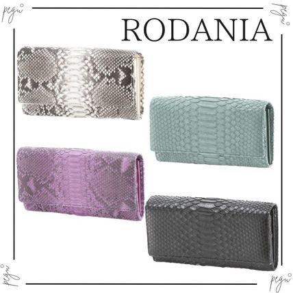【国内発送】 RODANIA レディース 長財布 公式 ロダニア RODANIA パイソン ヘビ革 長財布 ダイヤモンド