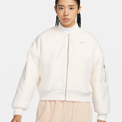 《☆超人気☆》NIKE☆NSW Reversible Fur Bomber Jacket☆White