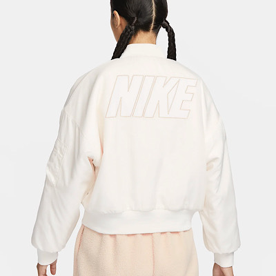 《☆超人気☆》NIKE☆NSW Reversible Fur Bomber Jacket☆White