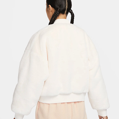 《☆超人気☆》NIKE☆NSW Reversible Fur Bomber Jacket☆White