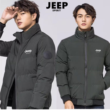 Jeep Spirit ダウンジャケット 黒　 Lサイズ XS以下 JEEP SPIRIT(ジープ スピリット) ダウンジャケット