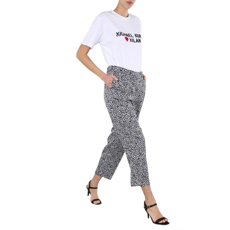 パンツ Michael Kors SS20 STRAIGHT FIT PANTS (MS03HBXDVY_100WHITE)