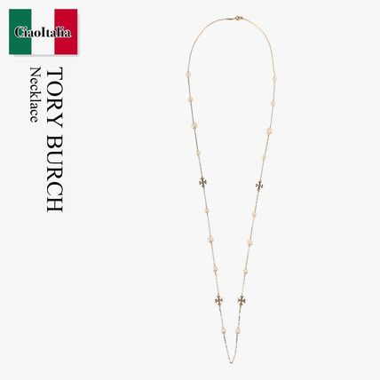 Tory Burch☆ T ロゴ パールネックレス♪【送料込】 kira-layered-necklace-front.
