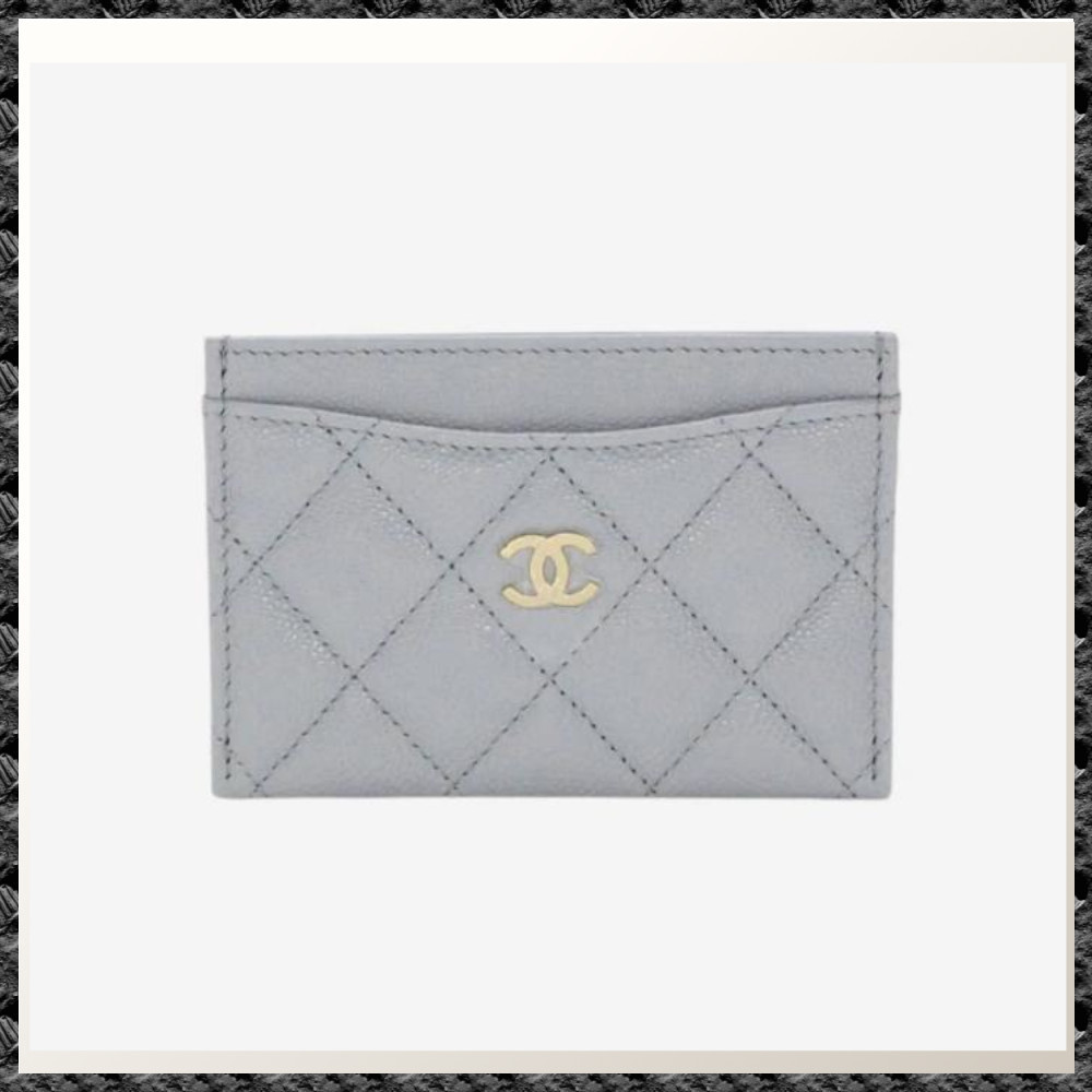 入手困難◆送料込【CHANEL】クラシック カードホルダー グレー