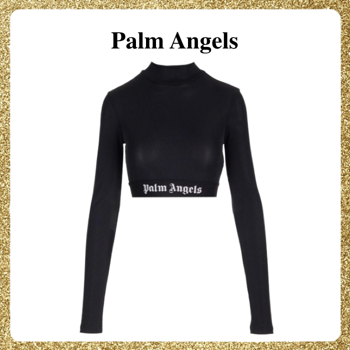 新着 関税送料込み Palm Angels ロゴ ウエストバンド 長袖トップ
