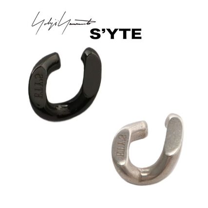 Yohji Yamamoto Earrings Unisex Street Style Plain Logo Earrings