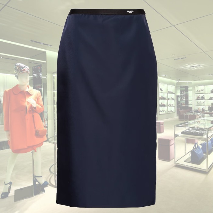 【23AW】新作 Re-Nylon ペンシルスカート ◆プラダ◆人気