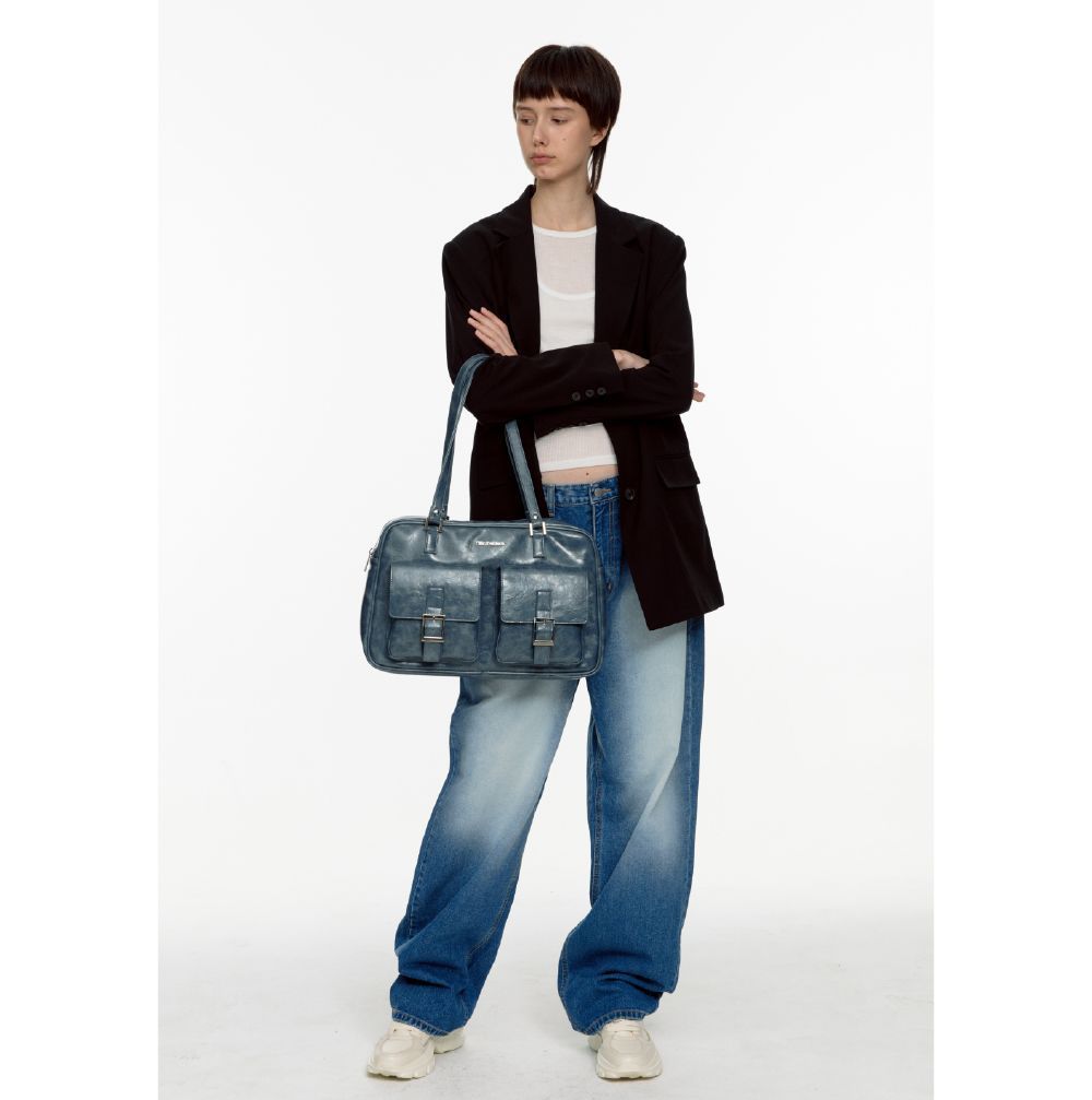 FILLINTHEBLANK★韓国★Trapezoid PK Shoulder Bag 2色 FILLINTHEBLANK☆韓国☆Trapezoid PK Shoulder Bag 2色