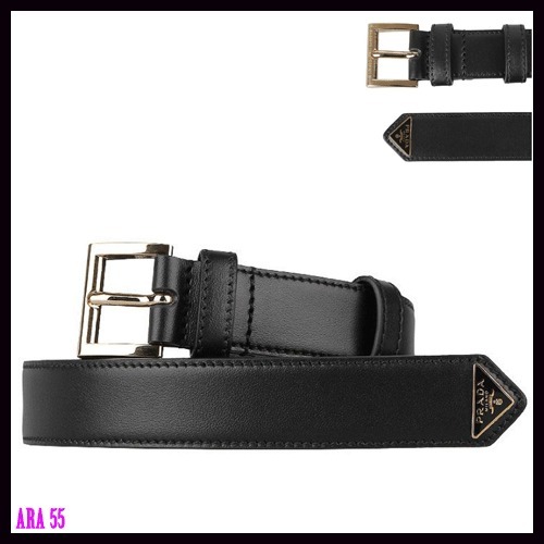 PRADA(プラダ)正規品/関税送料込み ロゴ レザーベルト
