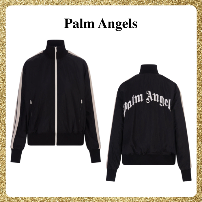 新着 関税送料込み Palm Angels ロゴ プリント ジップジャケット