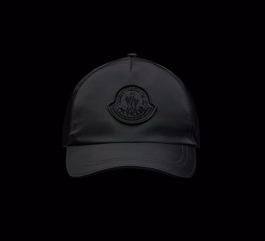 MONCLER 2023/24秋冬 クリスタルロゴ付き ベースボールキャップ