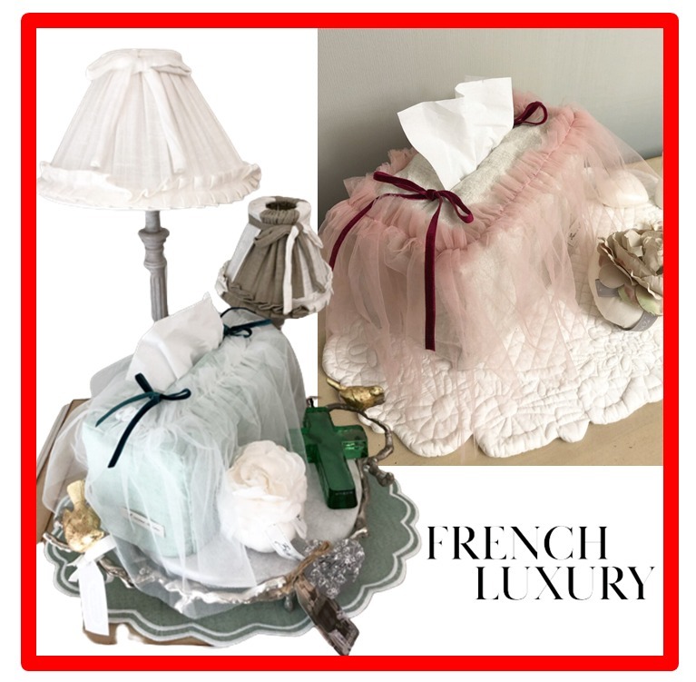☆韓国の人気☆【French Luxury】☆エーリーティッシュカバ.ー☆
