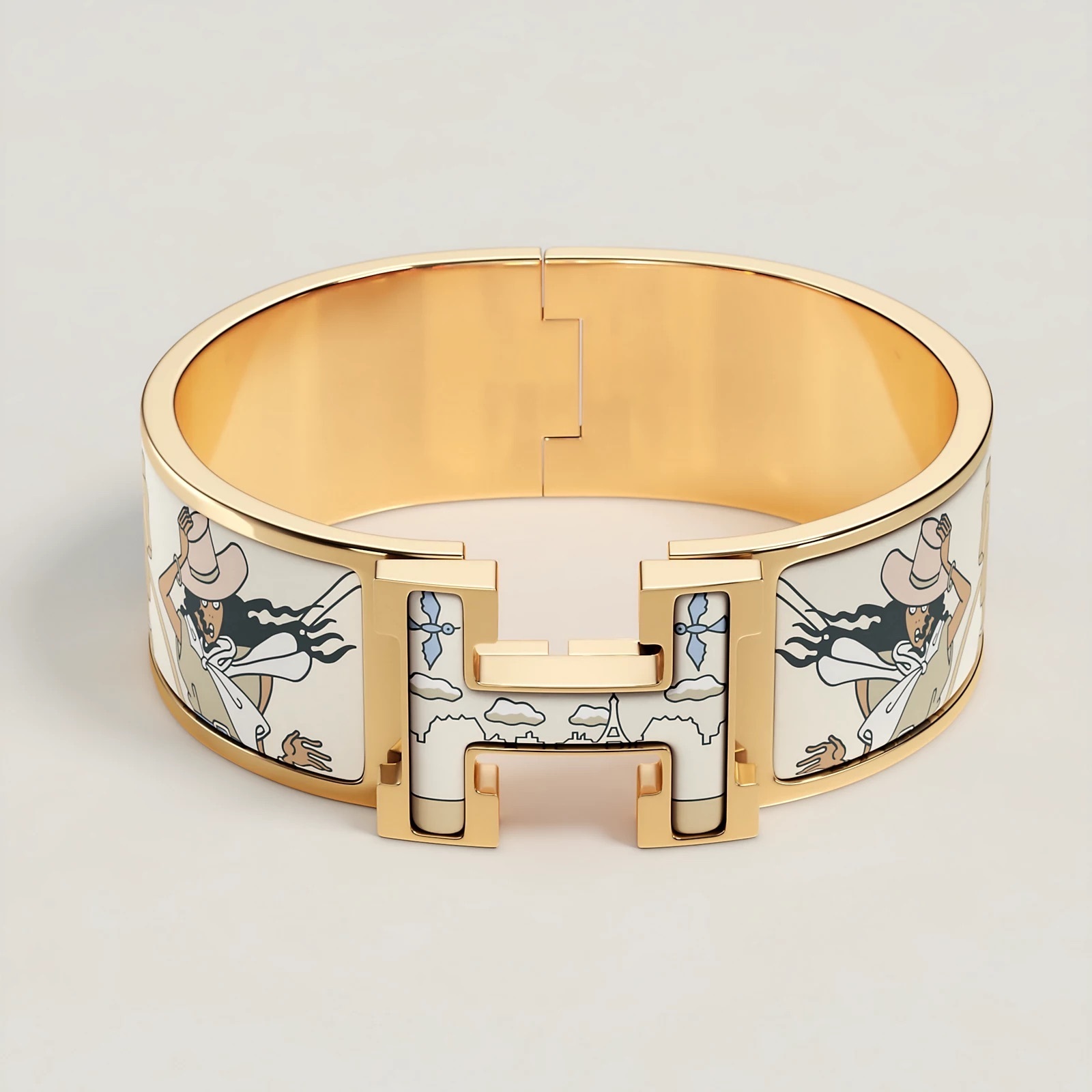 【印象的】HERMES《クリック・クラックH》 エナメルブレスレット