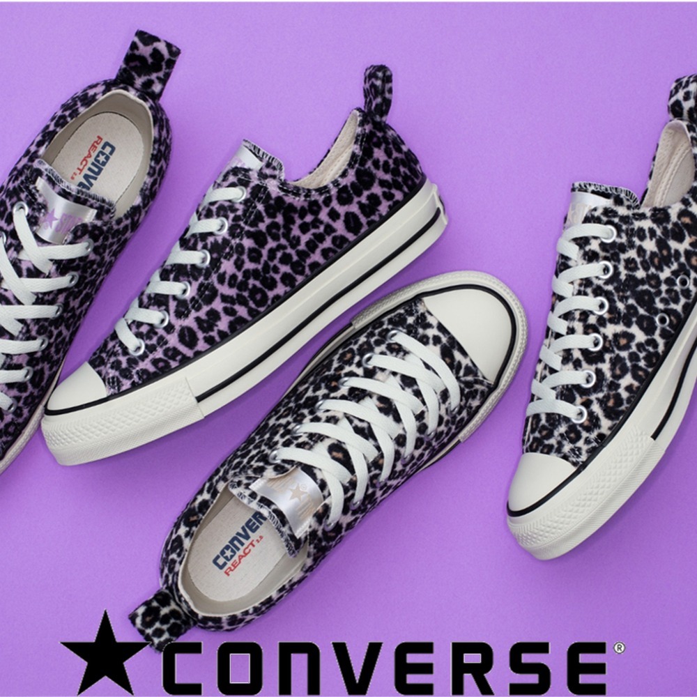 【CONVERSE】オールスター レパードファー OX★カラー展開あり