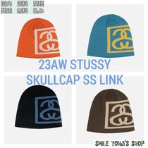 Stussy: SS Link Skull Cap (Orange) | DSMNY E-SHOP