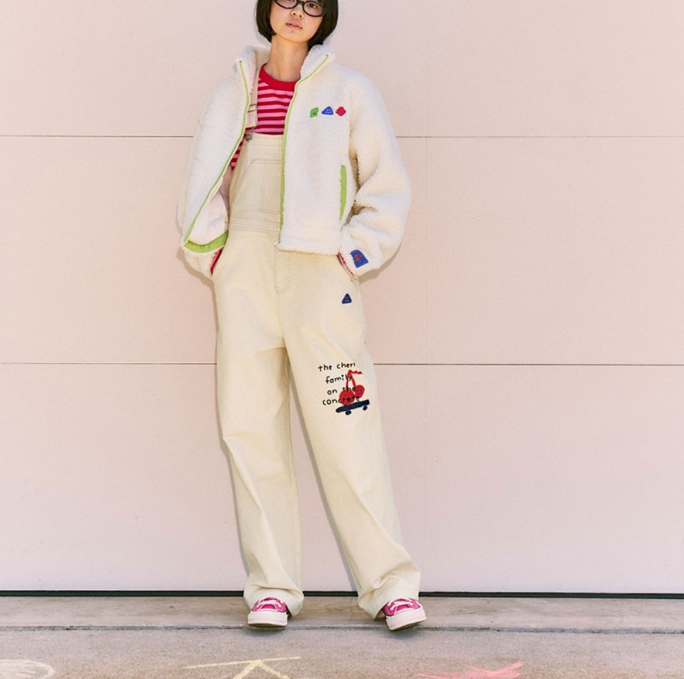 KIRSH X MISAKI KAWAI】☆FLEECE MIX PATCH STADIUM JACKE.T
