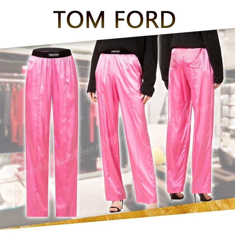 【23AW NEW】TOM FORD_woman / シルク パンツ / Pink
