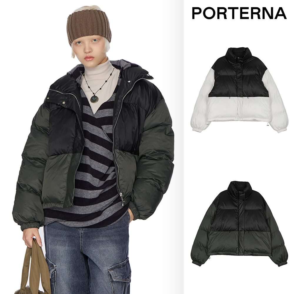 【PORTERNA】Touch two-tone padded jacket