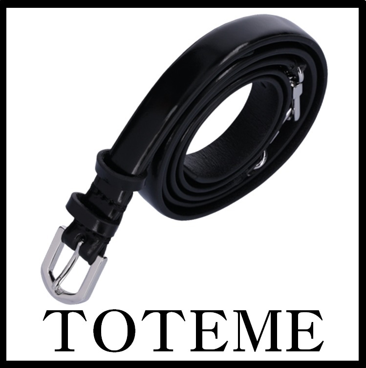 ★送料 関税込★TOTEME★TOTEME DOUBLE CLASP LEATHER BELT★