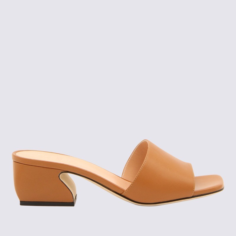 サンダル・ミュール Sergio Rossi SI ROSSI Sandals Leather Brown